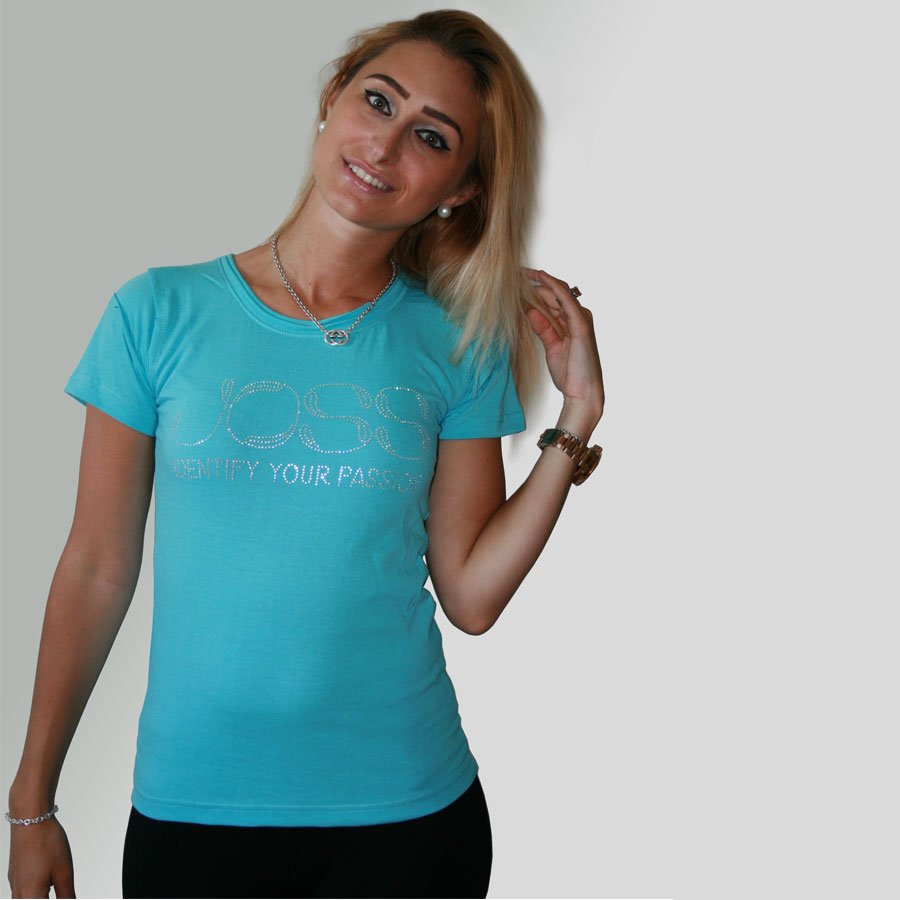 Tee shirt bleu turqoise-JOSS