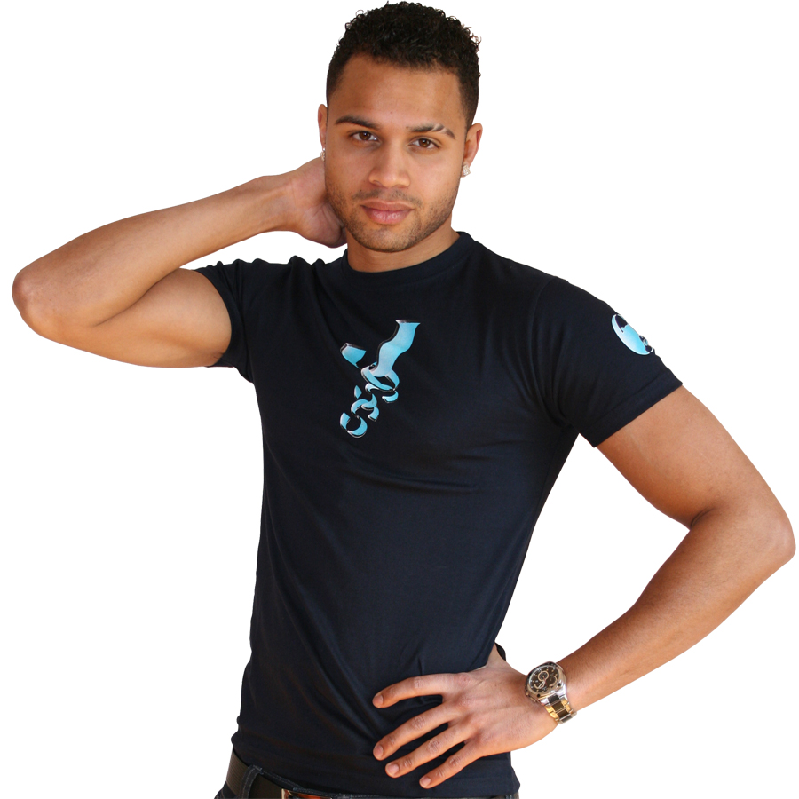 Marineblaues T-Shirt