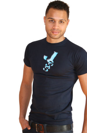 Marineblaues T-Shirt