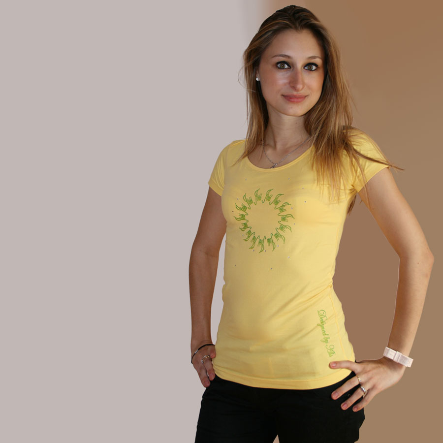 Yellow  women’s t-shirt
